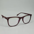 First Time Matte Maroon Wayfarer Full-Rim Eyeglasses