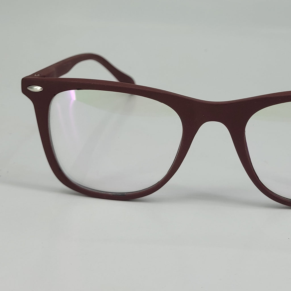 First Time Matte Maroon Wayfarer Full-Rim Eyeglasses
